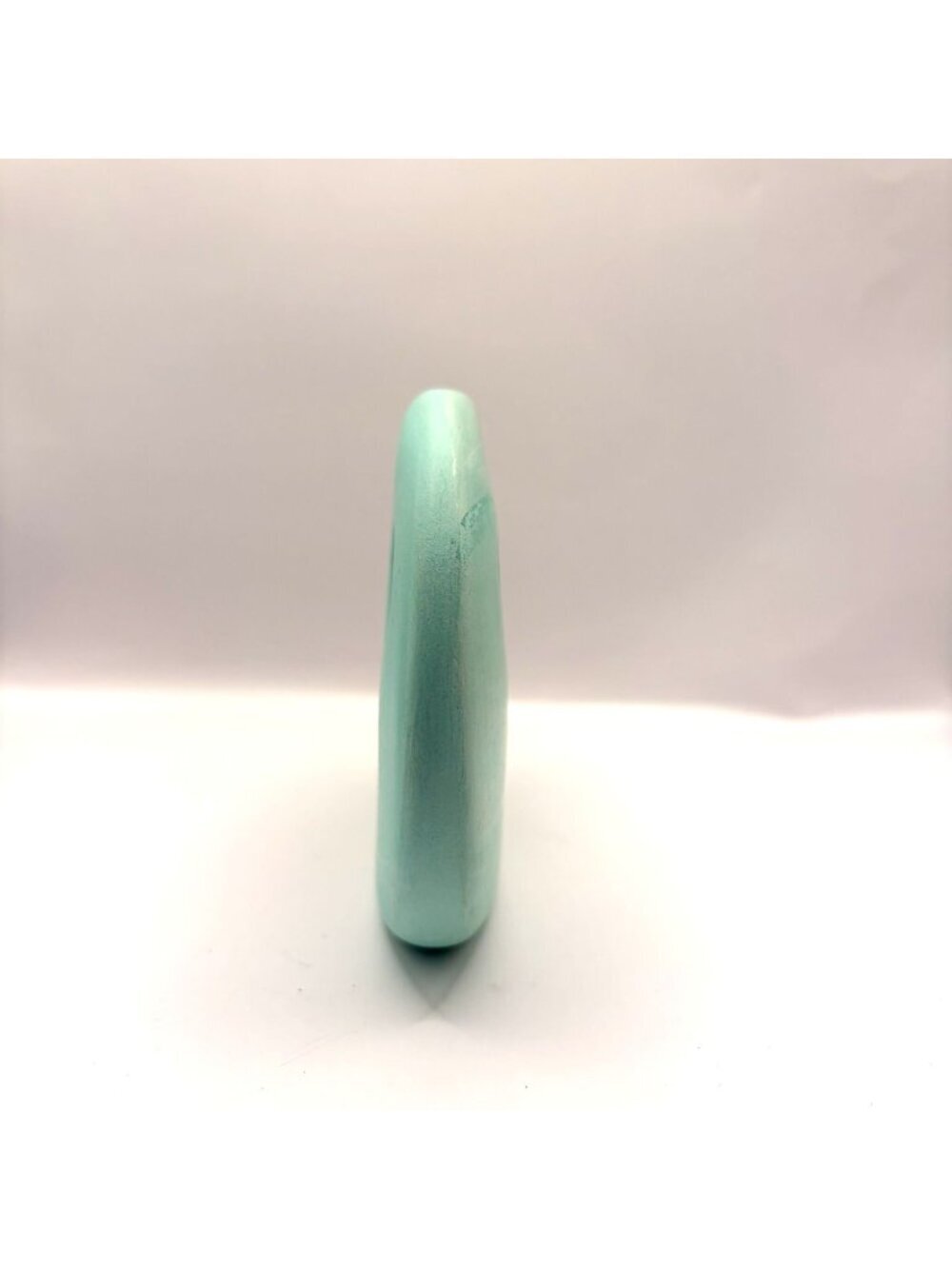 Vintage Southwest Ceramic Turquoise Bud Vase with Hand-Painted Native American F - Picture 3 of 5